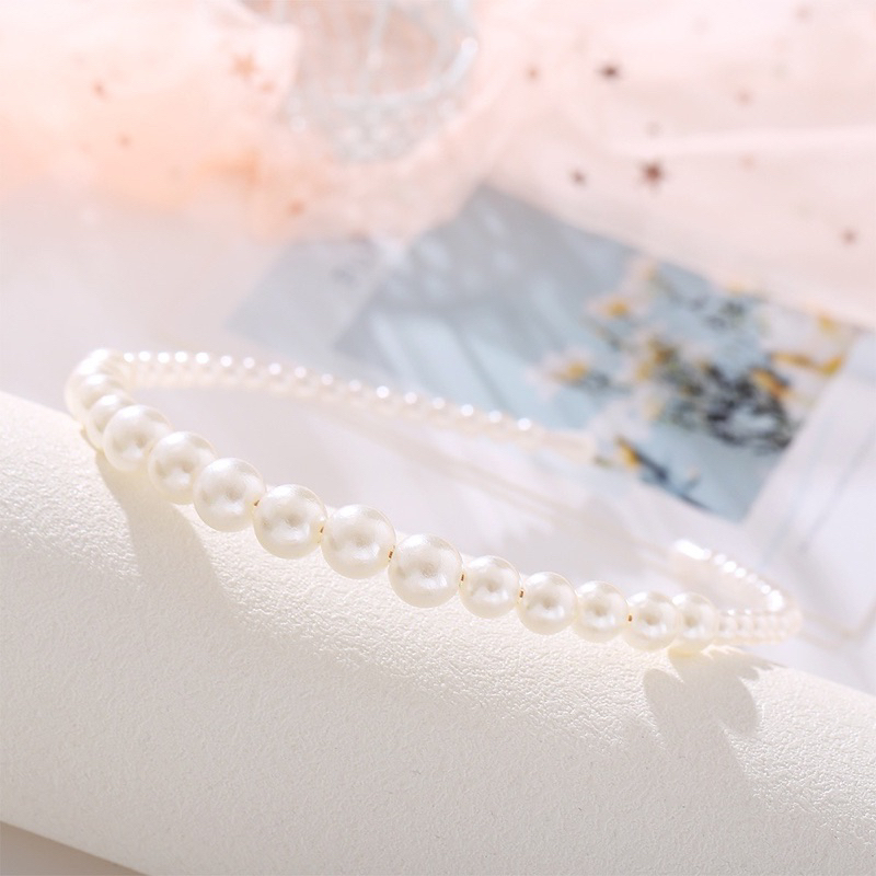 Bando Mutiara| Korean Fashion Pearl Headband Ins Princess Hairband Bando Gaya Korea Elegant Women Hair Accessoires Gift Bandana Pearl Bando Mutiara