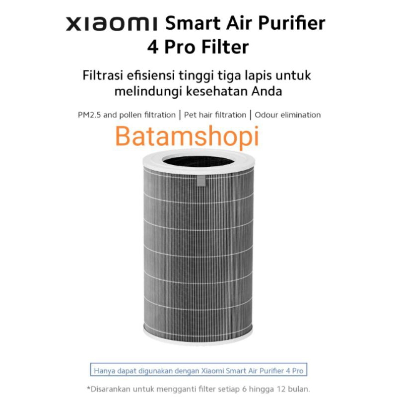 xiaomi hepa filter mi smart air purifier 4 pro original hepa filter