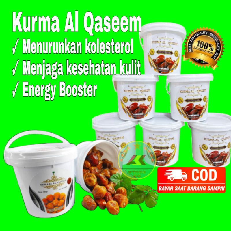 

Ready Cod Promo Kurma Sukari Sukkari Premium Qurma Al Qassim Kurmma Ruthob Madinah Raja Grade A kemasan ember 850 Gram 1Kg