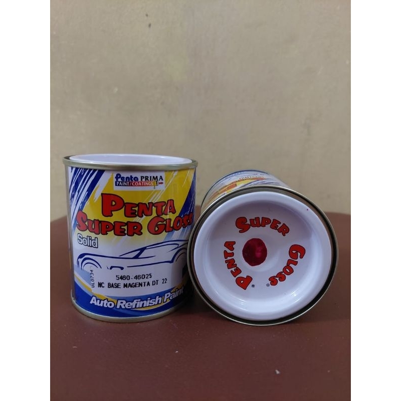 CAT PENTA  SUPER GLOSS NC  PINK MAGENTA &amp; HIJAU TERANG-  200 GRAM -CAT DUCO OTOMOTIF