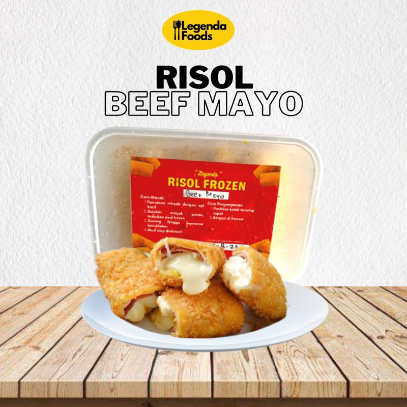 

RISOL BEEF MAYO FROZEN | isi 5 risol | murah & nikmat