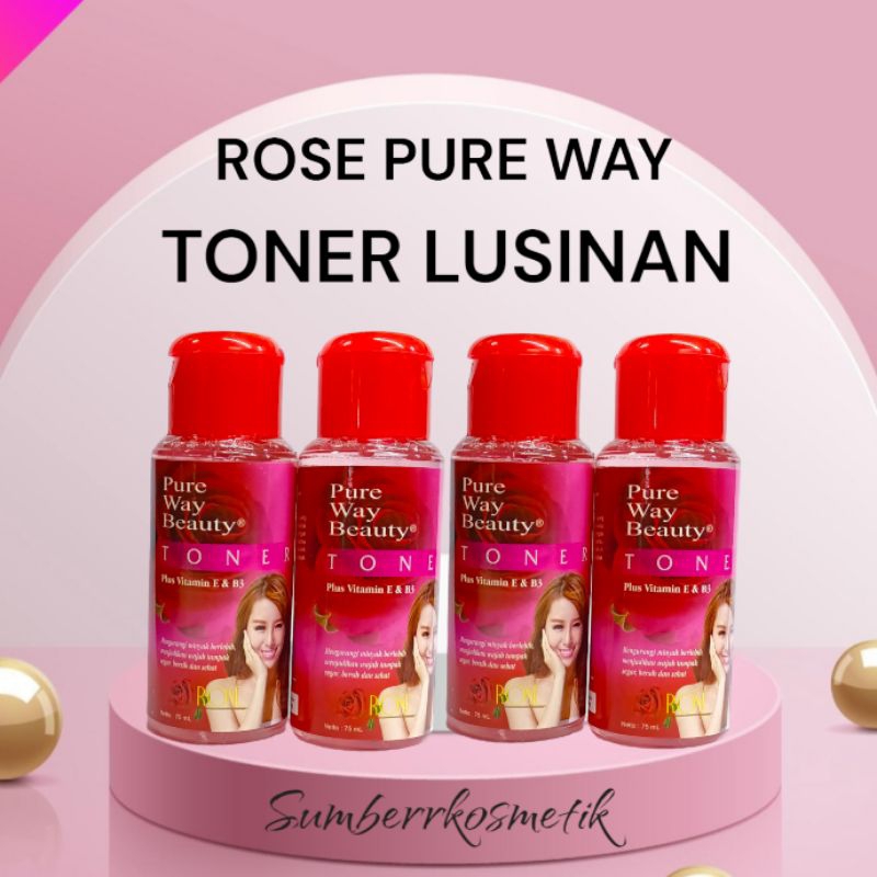 Lusinan - Toner Rose Pure Way 75ml - BPOM