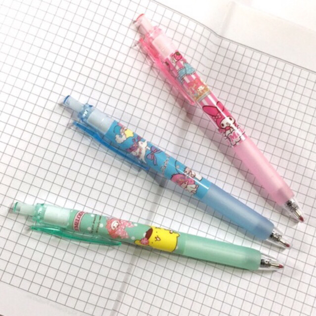 

Pulpen Mekanik Sanrio Pompompurin My Melody Twin Star Karakter Pen Bolpen Hitam