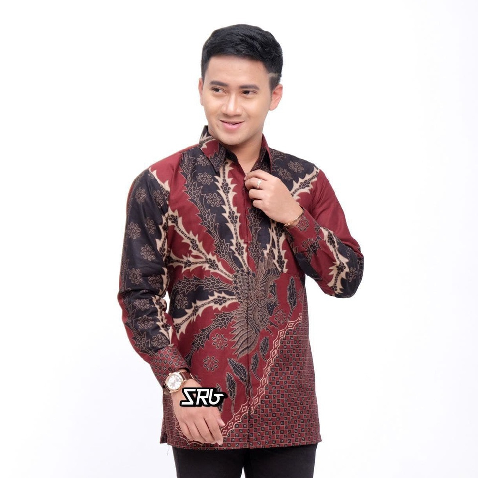 Atasan Kemeja Batik Pria Dewasa Lengan Panjang Artamulya Bahan Katun Halus Baju Kondangan Kerja Pakaian Pria Termurah Premium