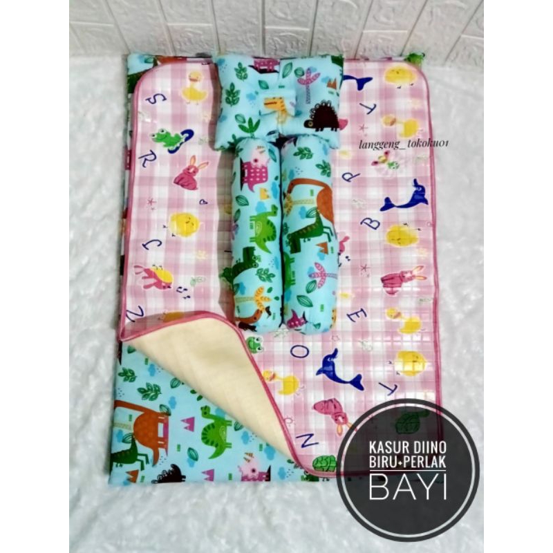 kasur bayi+perlak bayi/alas ompol bayi (1 paket dapat 2)