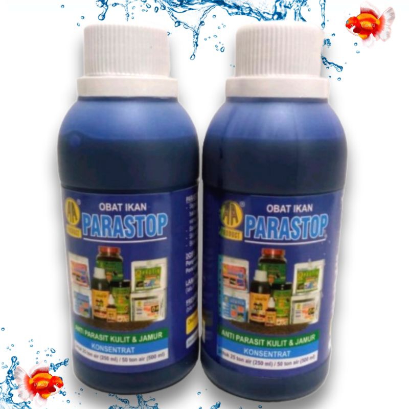 Obat Ikan Anti Parasit Anti Jamur AKARI AA PARASTOP 250ML