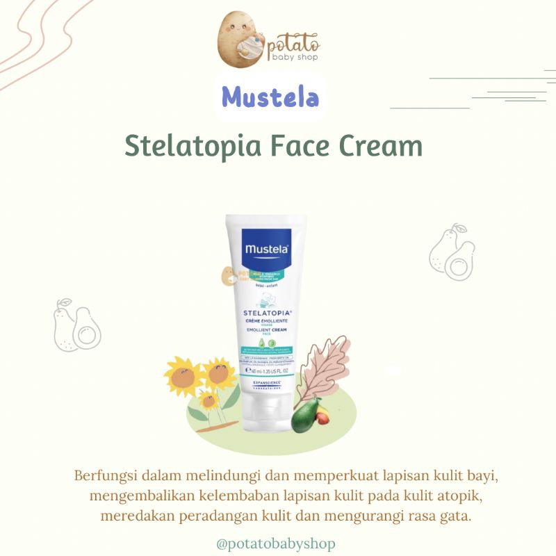 Mustela Stelatopia Face Cream 40ml