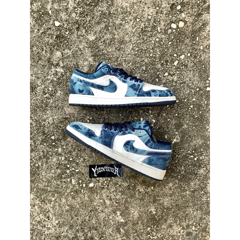 Aj1 Low Washed Denim