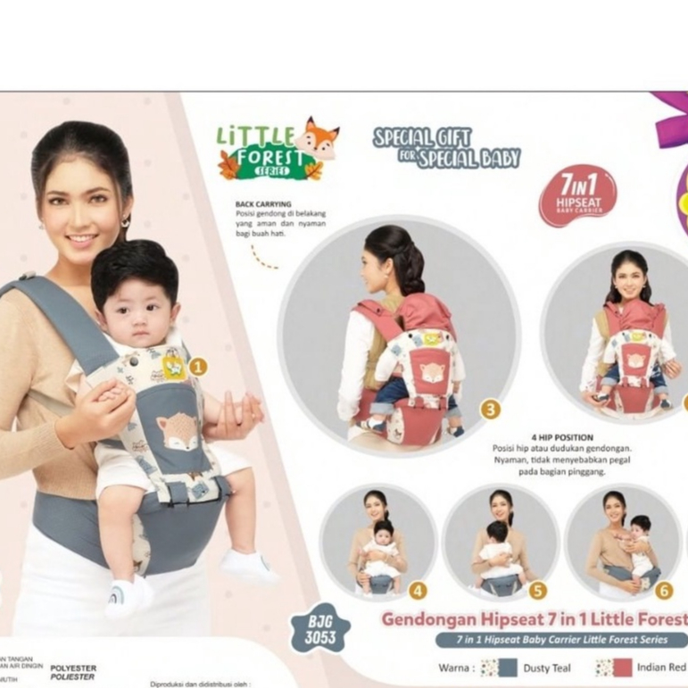 Baby Joy Gendongan Bayi Hipseat Baby Joy - Little Forest Series - ALD