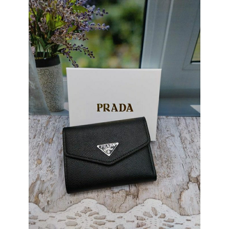 New Dompet Mini Wallet Prad V Milan Freee Box