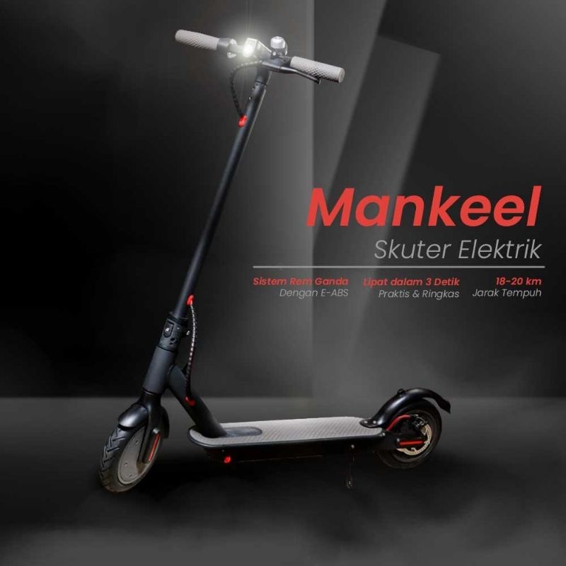 Mankeel Skuter Elektrik Folding Powerful 6.6 AH 8.5 Inch - M187