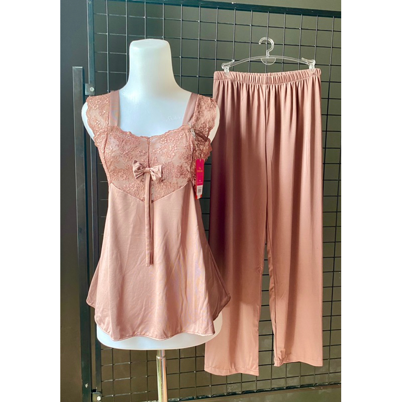 THE BRAHOUSE SET BAJU TIDUR WANITA WARNA HITAM & MILO