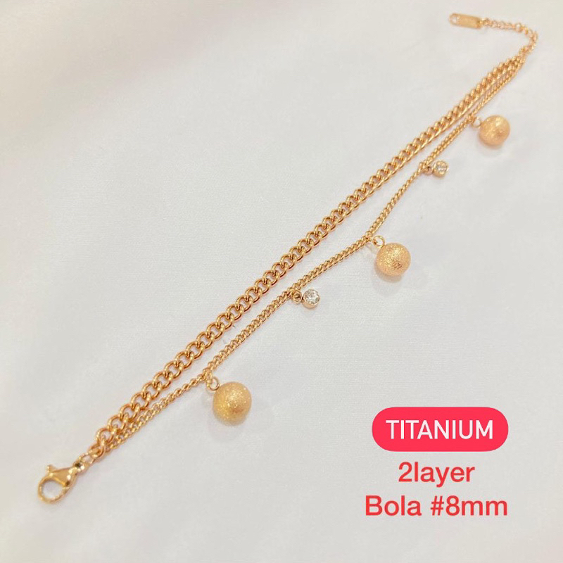 Gelang Rantai Titanium / Gelang Titanium Anti Karat / Gelang Rantai / Gelang Cantik