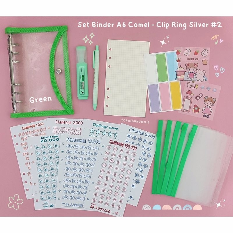 

SET BINDER SINKING FUND COMEL-CLIP RING SILVER