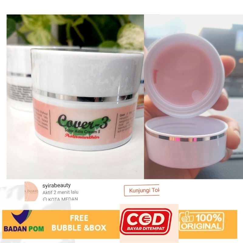 COVER 3 Solar Protection Asta Astaxanthin 50/Cover 3 Sunscreen SPF50