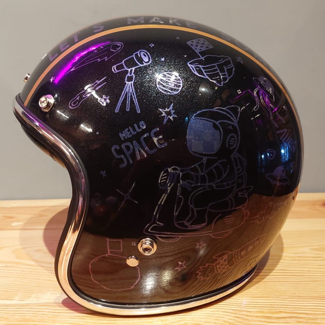 JERICHO SRT500 NOISA GALAXY GLITTER | HALF FACE | ORIGINAL JERICHO