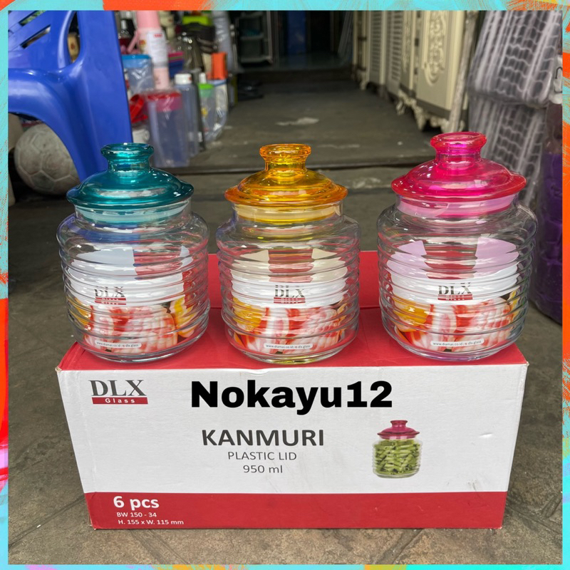 SALE DLX GLASS / TOPLES KUE KERING KEDAP UDARA KANMURI 950 ML / TOPLES LEBARAN  LUCU