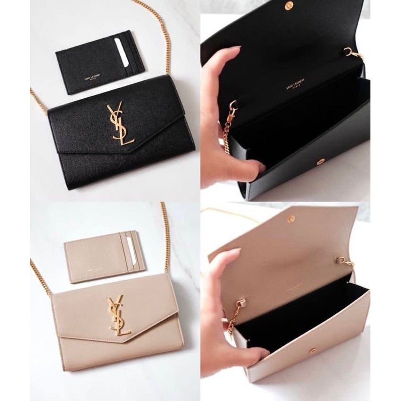 YSL Saint Laurent Uptown WOC Wallet on Chain (Include Card Case)