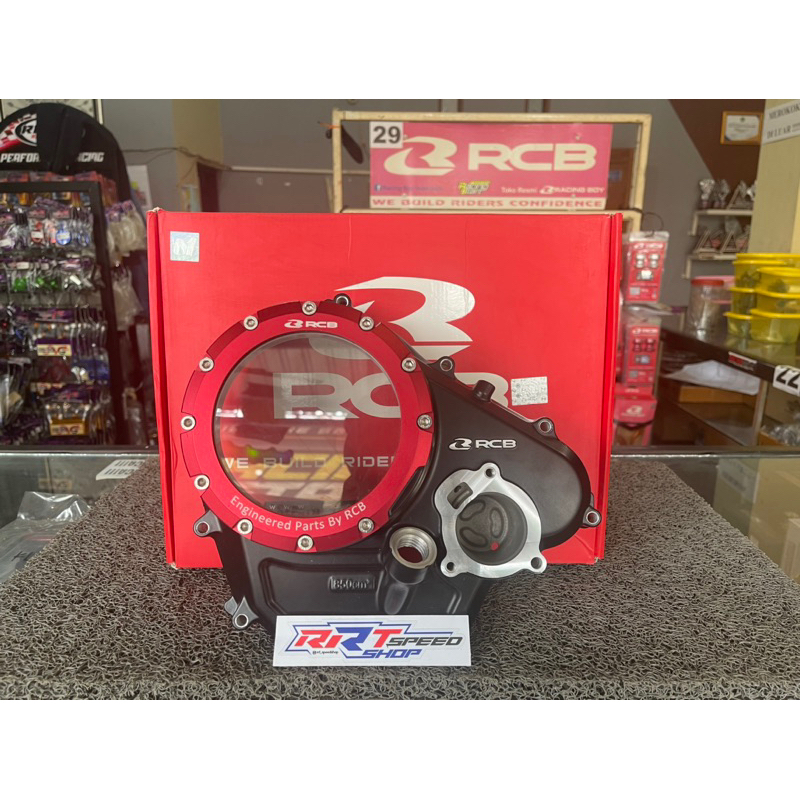 BAK KOPLING ENGINE COVER RCB TRANSPARAN MX KING R15 V3 MT 15 VIXION R WR 155 RACINGBOY Gold Silver Blue Red