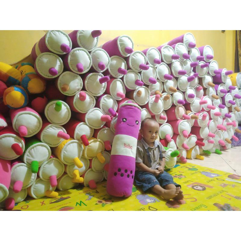 GULING BOBA PANJANG 70CM DIAMETER LED LEBIH BESAR FULL PADAT