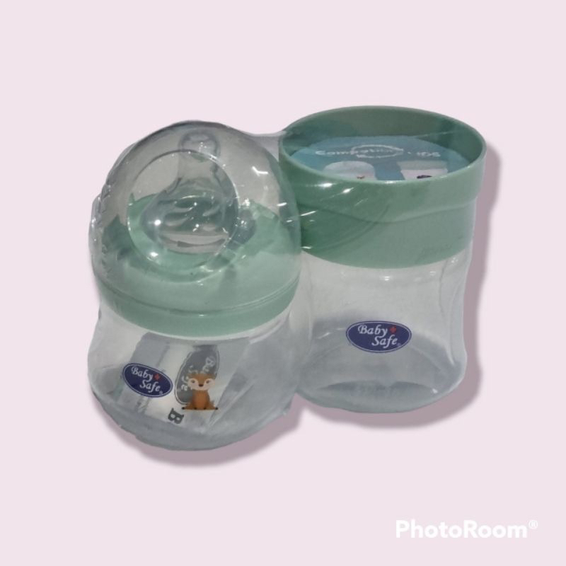 Baby Safe Botol Susu + Food Container Bayi MPASI Wadah Snack Camilan WNC2 WC2