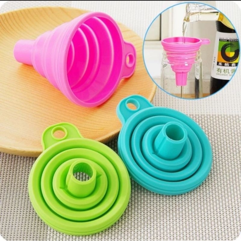 corong minyak corong air corong serbaguna silikon corong silikon silicone corong lipat praktis food grade