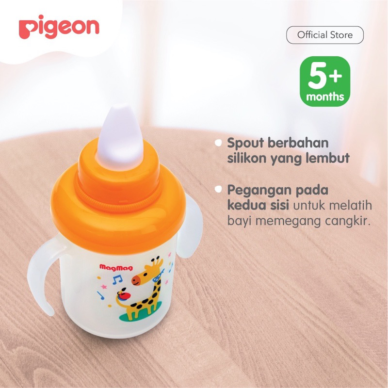 [STEP 2] PIGEON Magmag Mag-Mag Mag Mag Spout Cup Bottle Step 2 Botol Minum Anak Bayi Tahap Dua