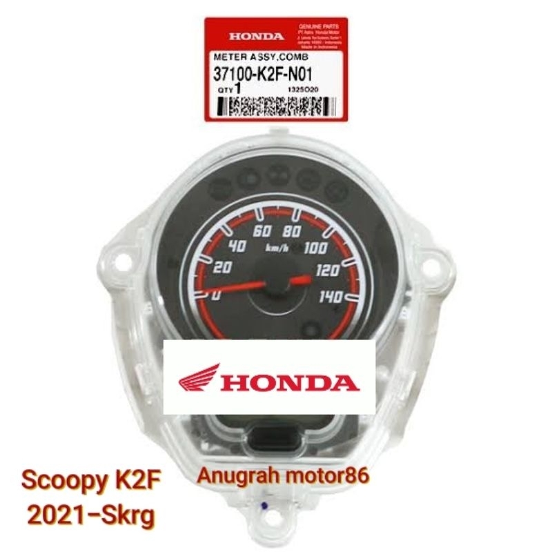 37100-K2F-N01 Speedometer spidometer meter assy scoopy k2f 2021 - sekarang