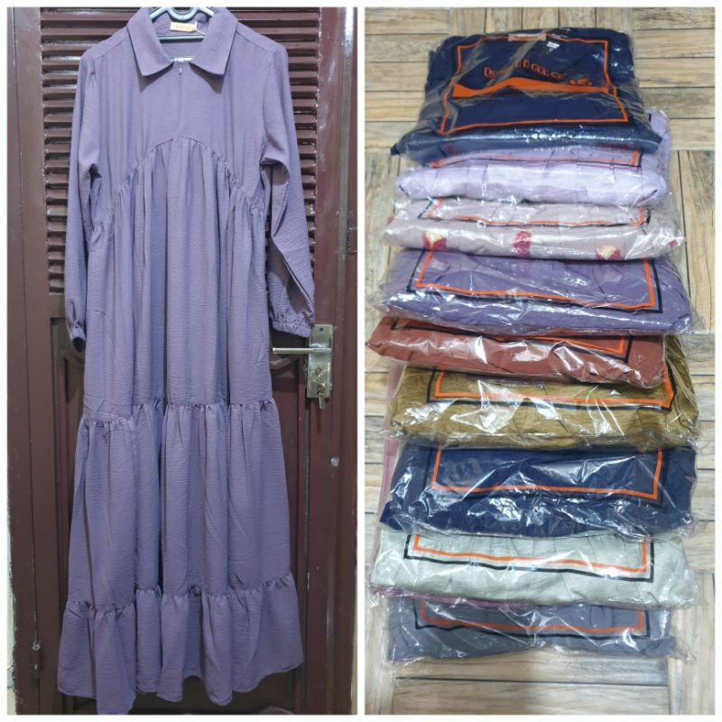 gamis dress balimo muslimah trend style hijab