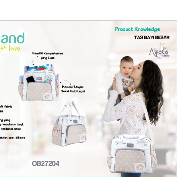 Omiland Tas Bayi Omiland Besar Alpaca Series - ALD