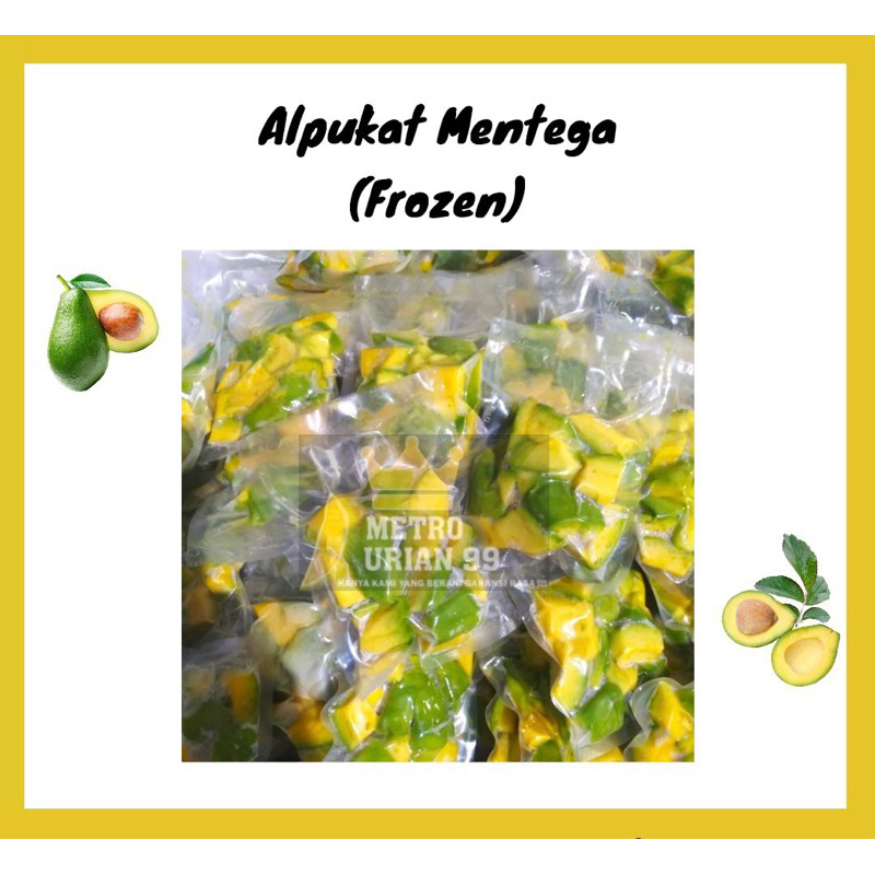 

Alpukat Mentega Frozen Beku Fresh Kupasan