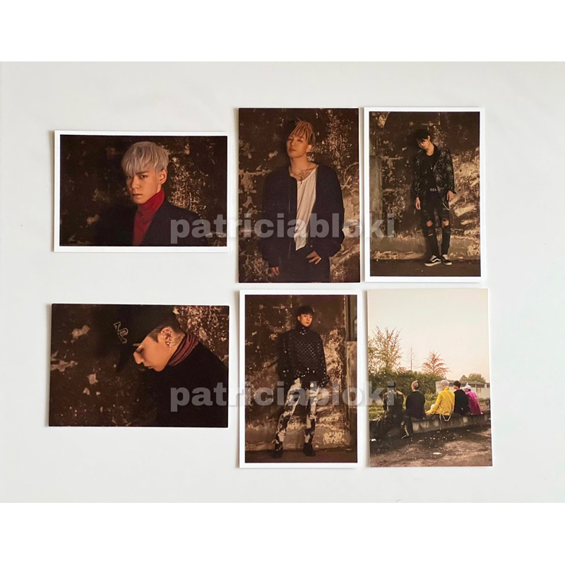 BIGBANG Official OT5 Postcard Set MADE G-Dragon T.O.P Taeyang Daesung Seungri GD GDragon TOP Real Al
