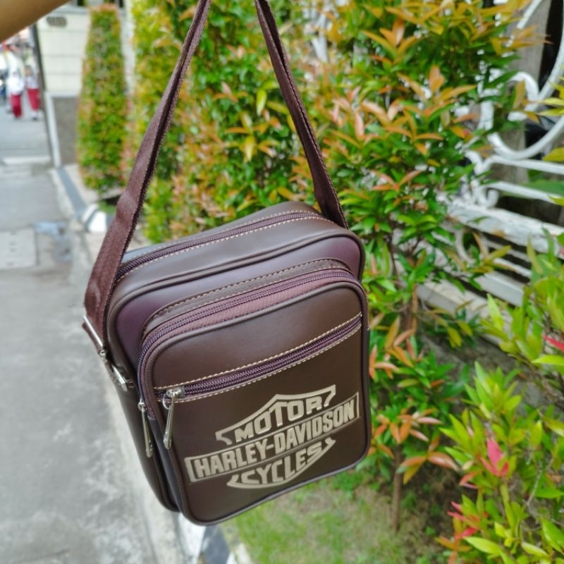 Tas Bahu Pria Kulit PU Premium | Tas Selempang Pria Best Desain