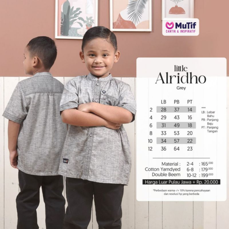 Sarimbit Mutif 2023 Sarimbit Alanis Grey Gamis Alanis Koko Alridho Al ridho