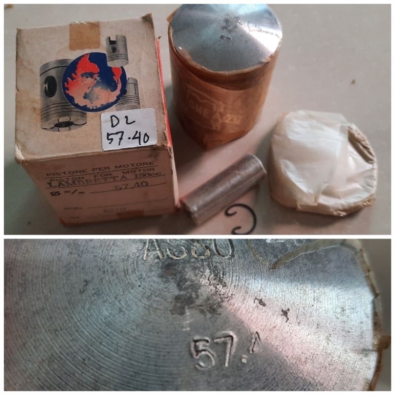 Piston Seher Asso Lambretta DL150 GP150 Li150 Size 57.40