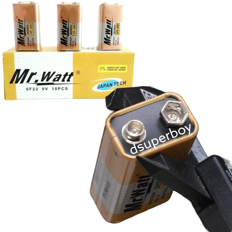 Mr Watt Batre Kotak 9V