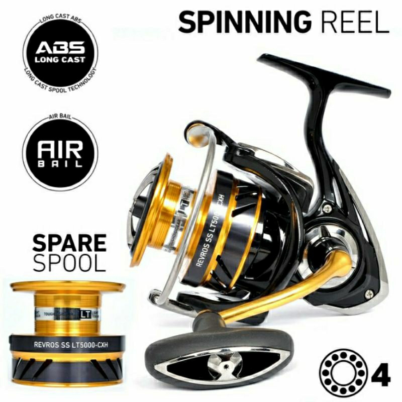 Reel Daiwa Revros SS LT 1000XH|2000XH|2500XH|3000CXH|4000CXH|5000CXH|6000H|Double spool