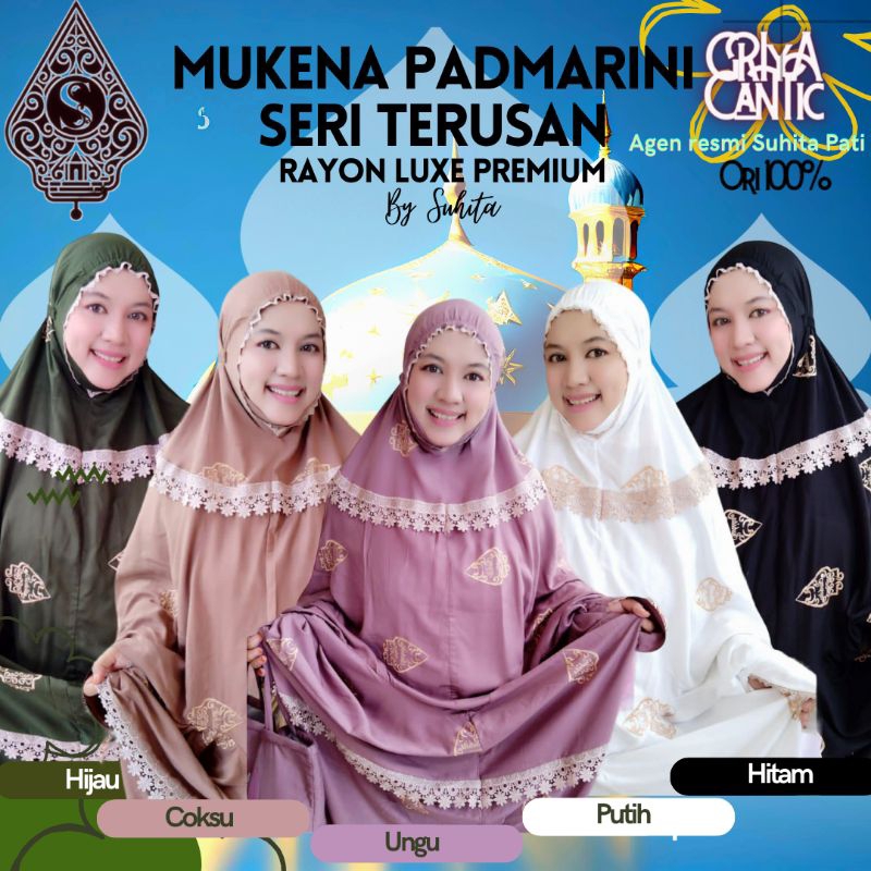 Mukena Padmarini by Suhita Seri Terusan Rayon Luxe Premium