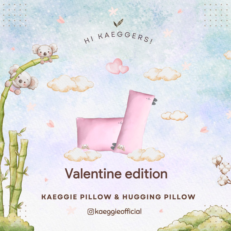 𝗞𝗔𝗘𝗚𝗚𝗜𝗘 Pillow & Hugging Pillow valentine edition I Organic Bamboo pillow bolster bantal guling bamb