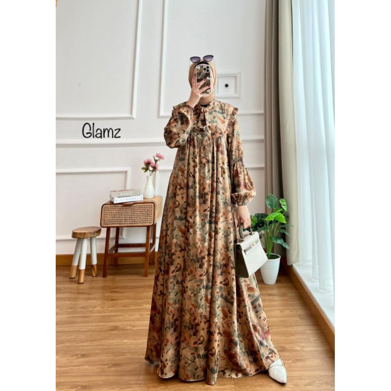 GAMIS SUTRA SILK PREMIUM DRESS BANGKOK RAMADHAN SALE GLZ EVELYNN 211