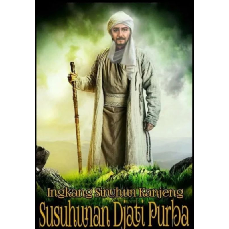 Poster Cetak, SUNAN GUNUNG JATI, Ukuran JUMBO, 100x70cm & 150x100cm/Hiasan Dinding/Lukisan Cetak/TAN