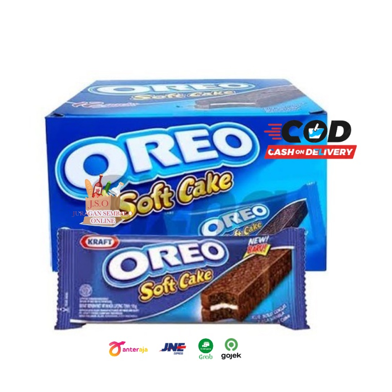 (JSO) Oreo Soft Cake / Biskuat Soft Cake / Keju Cake Kue Bolu Coklat Enak 17gr Bulu Kukus Coklat Cokelat Soft Cake Snack Cemilan Anak