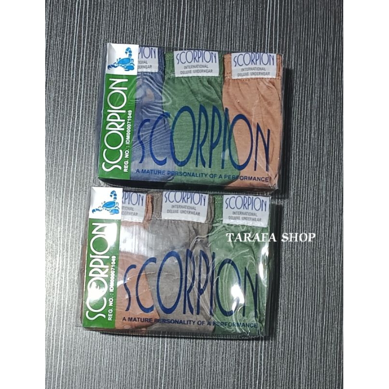 3 Pcs Celana Dalam Pria Dewasa Scorpion