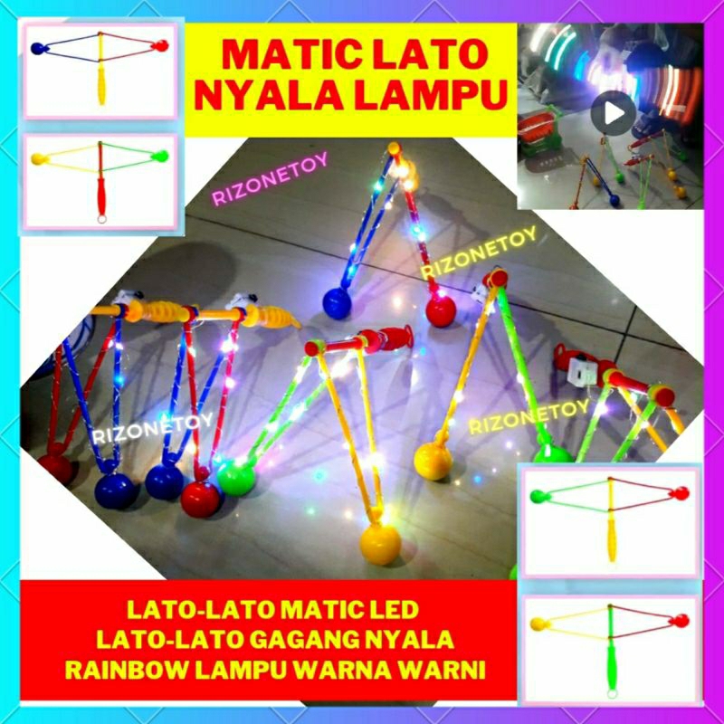 Mainan Maenan Anak Matik Lato Lato Katto Katto Latto Latto Tek Tek Matic Metik Stik Gagang Pegangan 