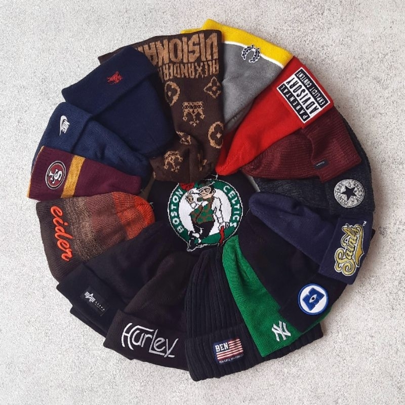 Beanie Topi Kupluk Outdoor - celtics new era brixton eider