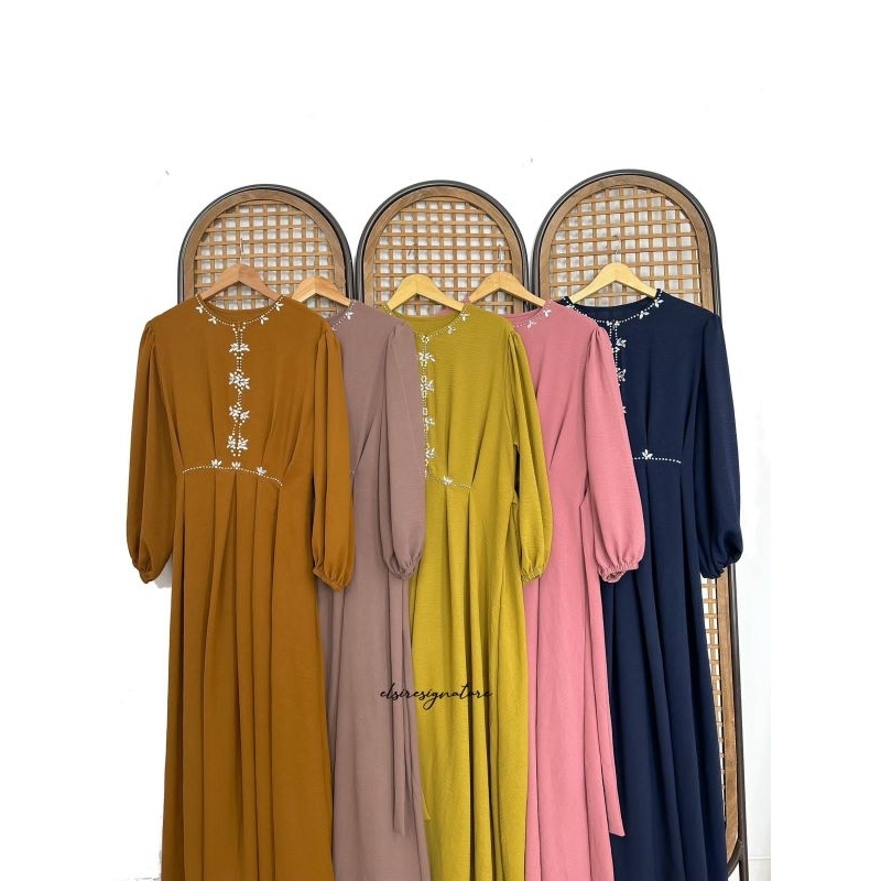 [READY STOCK] LIZA DRESS BY ELSIRE STORE || GAMIS DRESS JUMBO LD 120CM