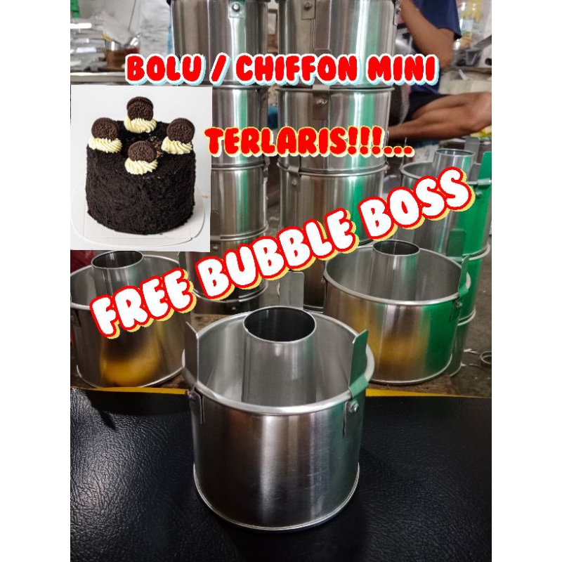 HARGA PROMO CETAKAN LOYANG CHIFFON MINI UK 8 10 12 TINGGI 8 LEPASAN FREE BUBBLE HARGA MURAH TERJANGKAU BERKUALITAS