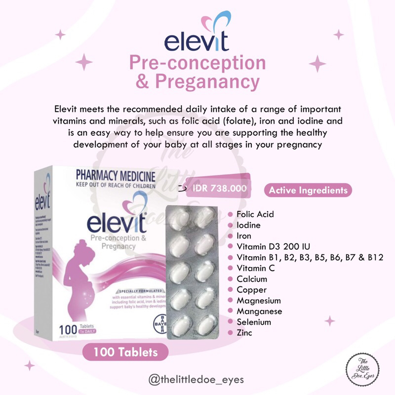 Elevit Pre-Conception &amp; Pregnancy / Menevit Sperm Health