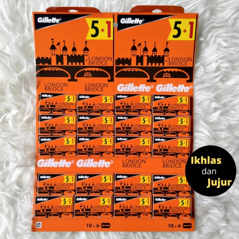 Gillette London Bridge Super Stainless Blade Isi 20 Box Silet Cukur