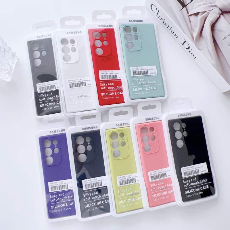 Colorful Samsung Galaxy Logo Silicone Case S23 Ultra S23 Plus S23 S22 S23Plus S22Plus S21Plus S21